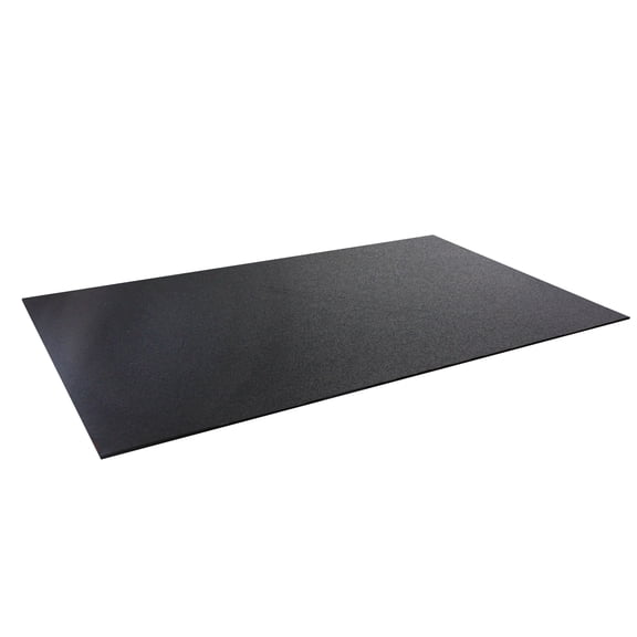 Rubber King 3mm Thick Reversible 6'x4' Black Exercise Mat with 1 Mat