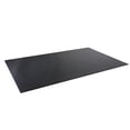 thumbnail image 1 of Rubber King 7mm Thick Reversible 6' x 4' Solid Black Exercise Mat with 1 Mat, 1 of 6
