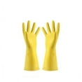 thumbnail image 1 of Rubber Kitchen Dishwashing Gloves - 1 Pairs Reusable Household Cleaning Gloves for Washing Dishes and Cleaning Tasks, Flexible and Non-Slip, 1 of 6