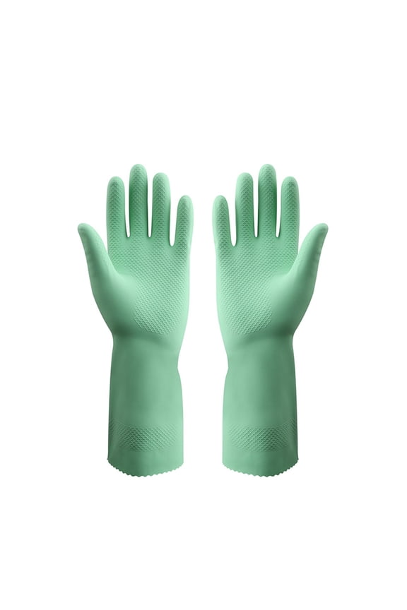Rubber Latex Gloves 12 inches Clean Long Gloves Winter Work Safety Gloves Woman Clean Tool Waterproof Dishwashing Household ,Easy to Wear