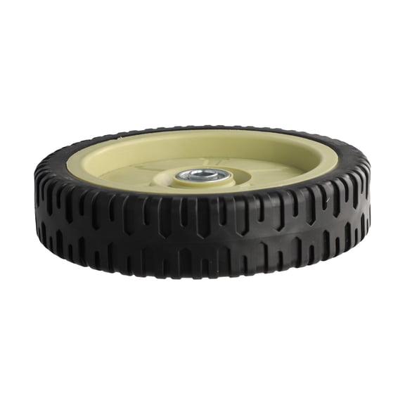 Rubber Lawn Mower Wheel 19.5cm Diameter Replacement Part for Hand Push Mowers Smooth Maneuverability Fangkenuo