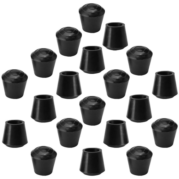 Rubber Leg Cap End Tip Furniture Feet Protector 14mm 9/16" Inner Dia 20pcs