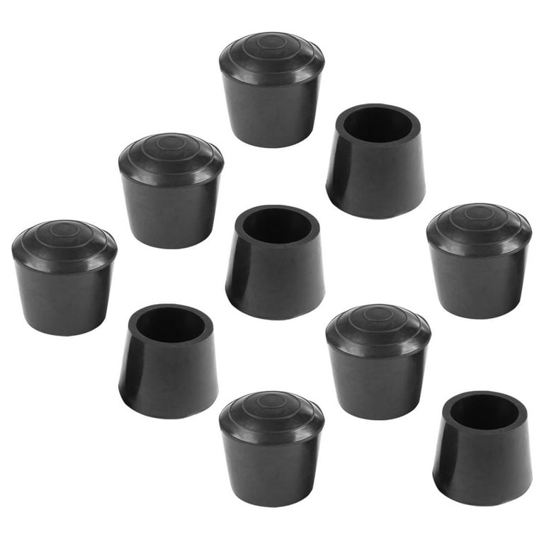 10-Pack Black PVC Cap Tips – 20x20mm Square Tube, UK Made, Finishing Caps