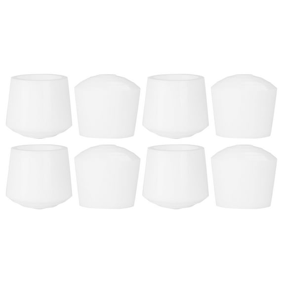 Uxcell 3/8" Furniture Leg Cap End Tip Cover Avoid Scratch Rubber White 8pcs