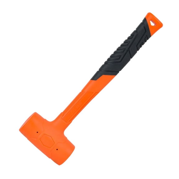Rubber Mallet Dead Blow Hammer, Spark-Resistant Non-Rebound PVC Head with Anti-Slip Grip for Construction, Woodworking, Tile Installation and Automotive Repair(0.5 LB)