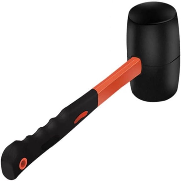 Rubber Mallet Hammer Non-Slip Grip, Soft Face Hammer for Flooring Tent Woodworking