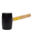 thumbnail image 1 of Rubber Mallet Wood Handle Comfortable Grip Hand Tool Safely Striking While 11 In, 1 of 3