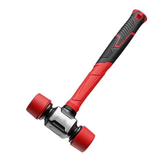 Rubber Mallets Hammer Shock Absorbing Fibre Handle Floor Installation Tool For Camping Tent Stakes And Woodworking