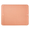 thumbnail image 1 of Rubber Mat for Countertop, Aetherz Silicone Dish Drying Mat, Non-Slip Easy Clean Sink Mat Large Heat-Resistant Dish Drainer Mat for Kitchen Counter, Sink, Refrigerator or Drawer Liner, 16" X 12", 1 of 10