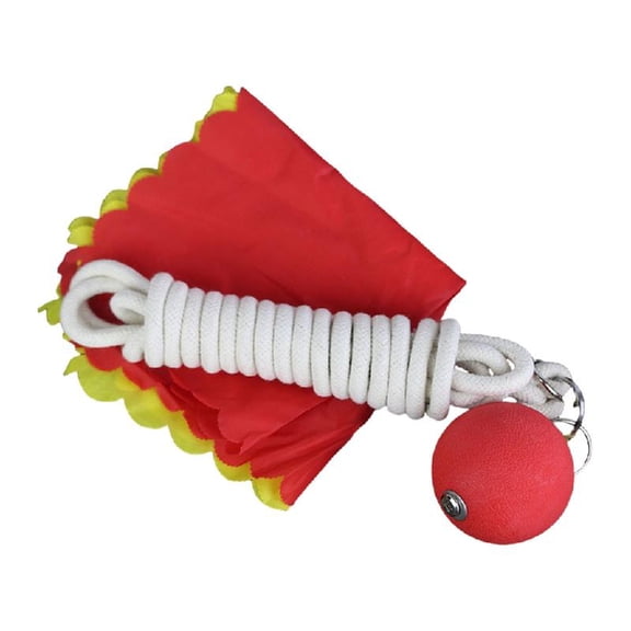 Rubber Meteors Hammer with Reinforced Rope for Wushu Art Training & Fitness Exercise