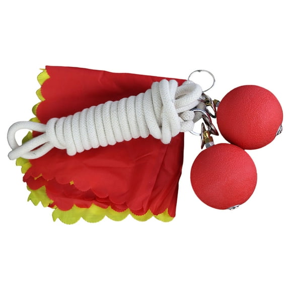 Rubber Meteors Hammer with Reinforced Rope for Wushu Art Training & Fitness Exercise