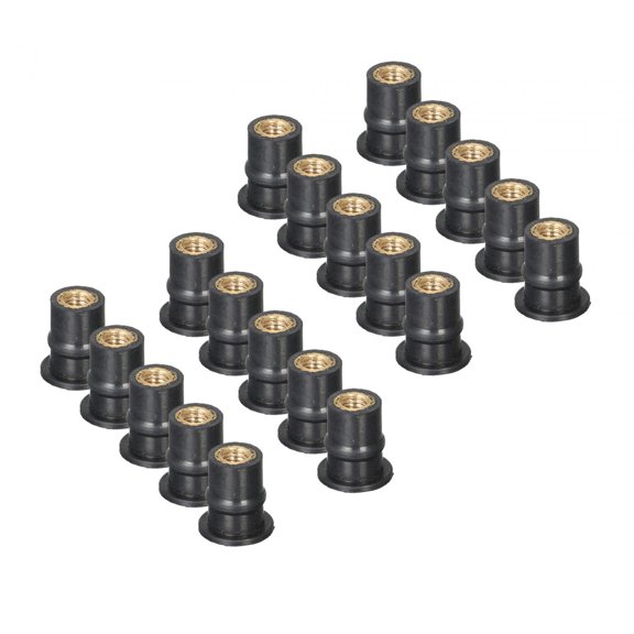 Rubber Metric Fairing Fasteners Windscreen Nuts Motorcycle Windshield Accessories Replace. 20x M5