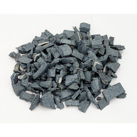 Rubber Mulch Nuggets - 100% Wire Free Rubber Mulch for Playground & Landscaping with Low Maintenance - (20LBS - 1.1 CU. FT.) (Grey)