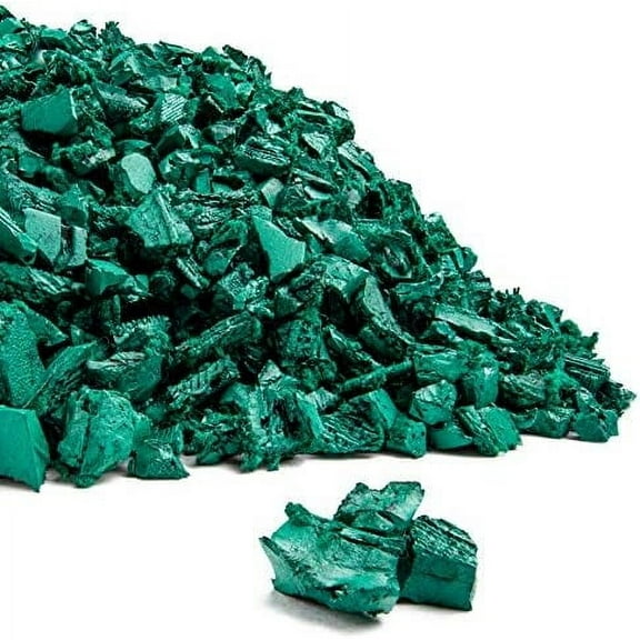 Rubber Mulch Nuggets Protective Flooring For Playgrounds, Swing-Sets, Play Areas, And Landscaping (400 LBS - 16 CU. FT, Green)