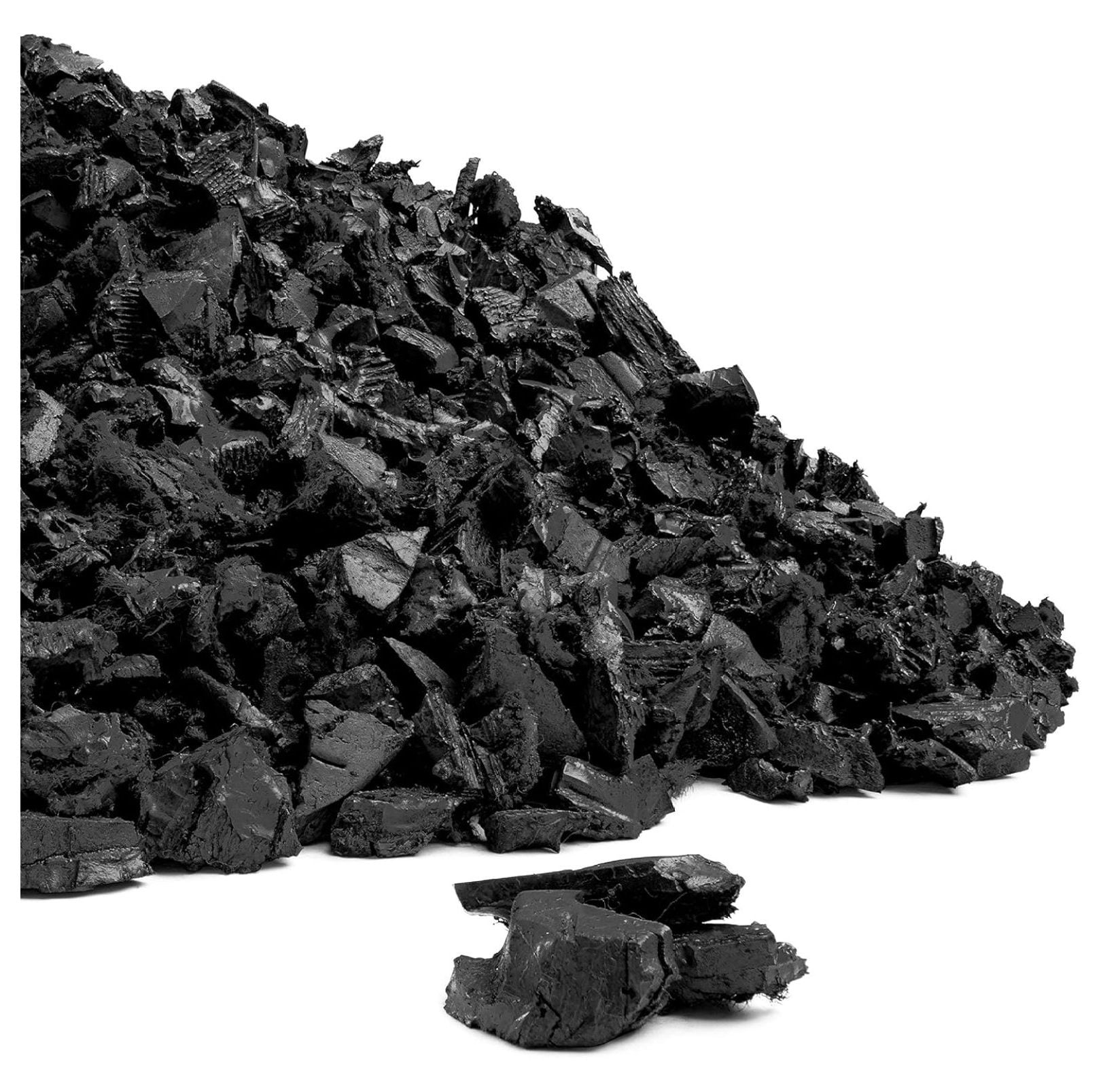 Rubber Mulch Nuggets Protective Flooring for Playgrounds, Swing-Sets, Play Areas, and Landscaping (40 LBS - 1.55 CU. FT., Black)