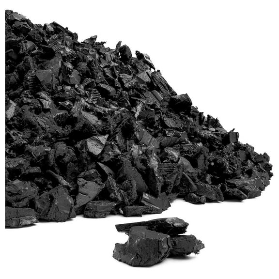 Rubber Mulch Nuggets Protective Flooring for Playgrounds, Swing-Sets, Play Areas, and Landscaping (40 LBS - 1.55 CU. FT., Black)