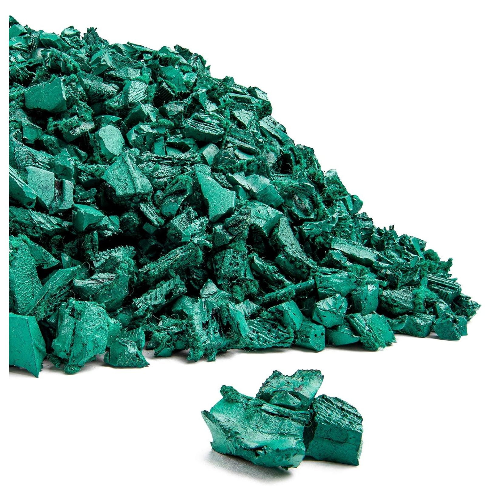 Rubber Mulch Nuggets Protective Flooring for Playgrounds, Swing-Sets, Play Areas, and Landscaping (40 LBS - 1.55 CU. FT., Green)