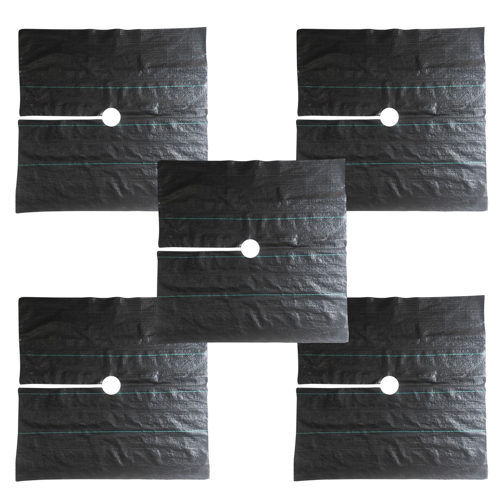Rubber Mulch Rectangle Tree Protector Mat Tree Protection Weed Mats, Heavy Duty Rubber,NonWoven