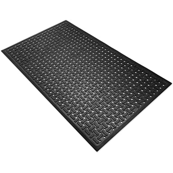 Rubber Non-Slip Waterproof Floor Mat Heavy Duty Anti-Fatigue Mats 33"x57" for Wet or Snow Deck, Restaurant Bar Kitchen Yard Boat$$Home Decor, Kitchen, & Other
