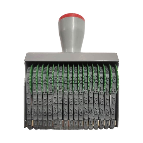 Rubber Number Stamp 8 Band Accs Rolling Wheel for Office Stationery Document