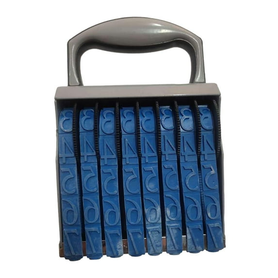 Rubber Number Stamp Numbering Stamp 8 digits Numbering Machine Accs Multifunctional Roller Stamp Rolling Wheel for Planner Office Stationery