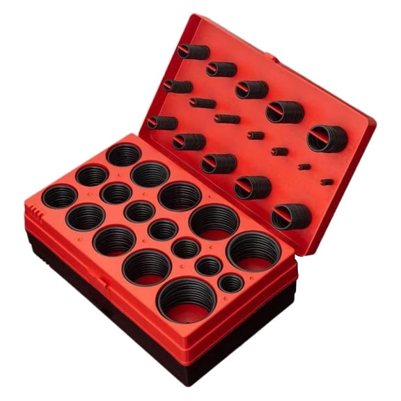 Rubber O Ring Assortment Set - Rubber O Rings Kit - Nitrile Rubber O Ring Universal O-Ring Assortment Set for Car Auto Vehicle Repair Faucet Plumbing Air