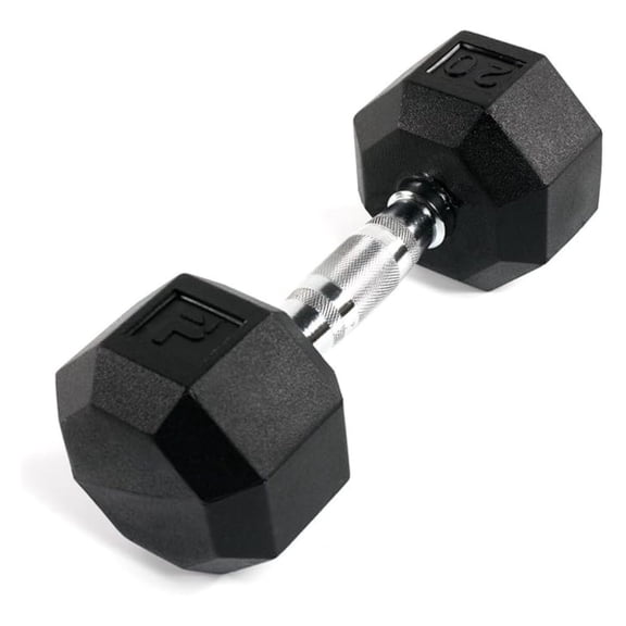 Rubber Octagonal Dumbbell