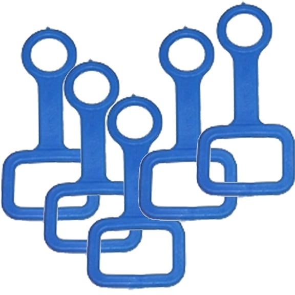 Rubber Octopus (Octo) Holder, Blue, (5 Pack)