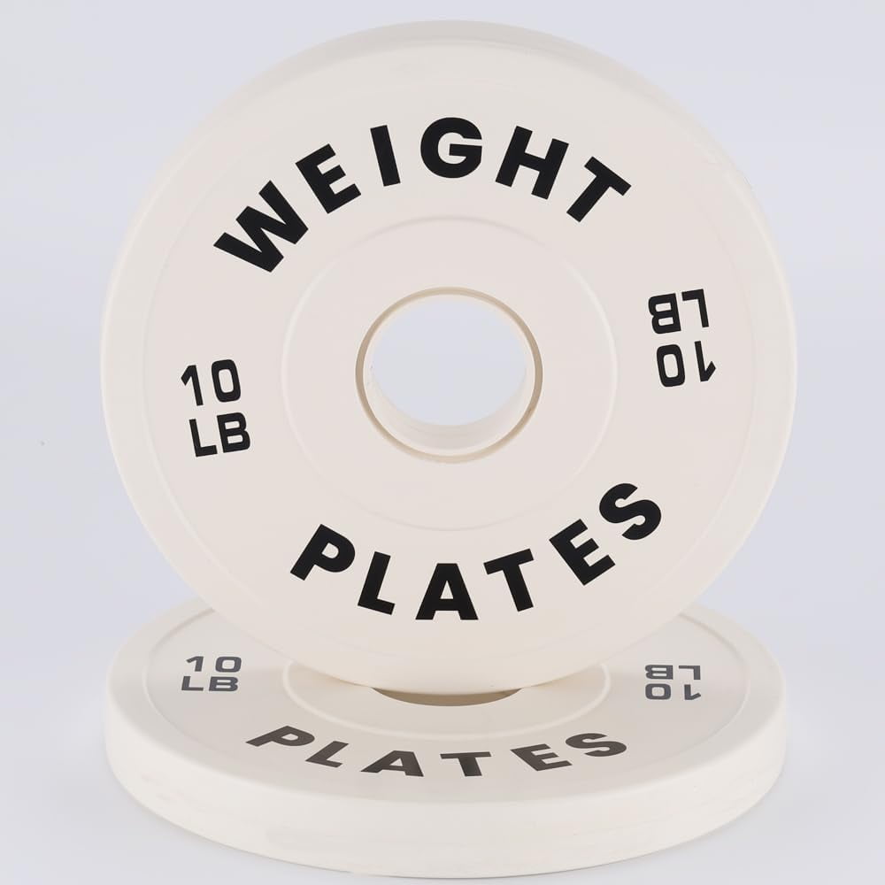 Rubber Oly-mpic Bumper Weights Plates Set, 2 In Barbell Plates, 2x1.25LB/2x2.5LB/2x5LB/2x10LB Barbell Weights for Strength Training Weightlifting(Single, Pair & Set)
