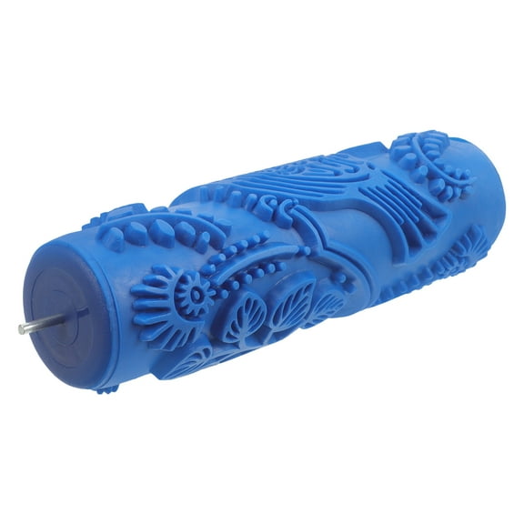 TABLZONE Embossing Texture Paint Roller Blue Rubber for Wall Painting Use