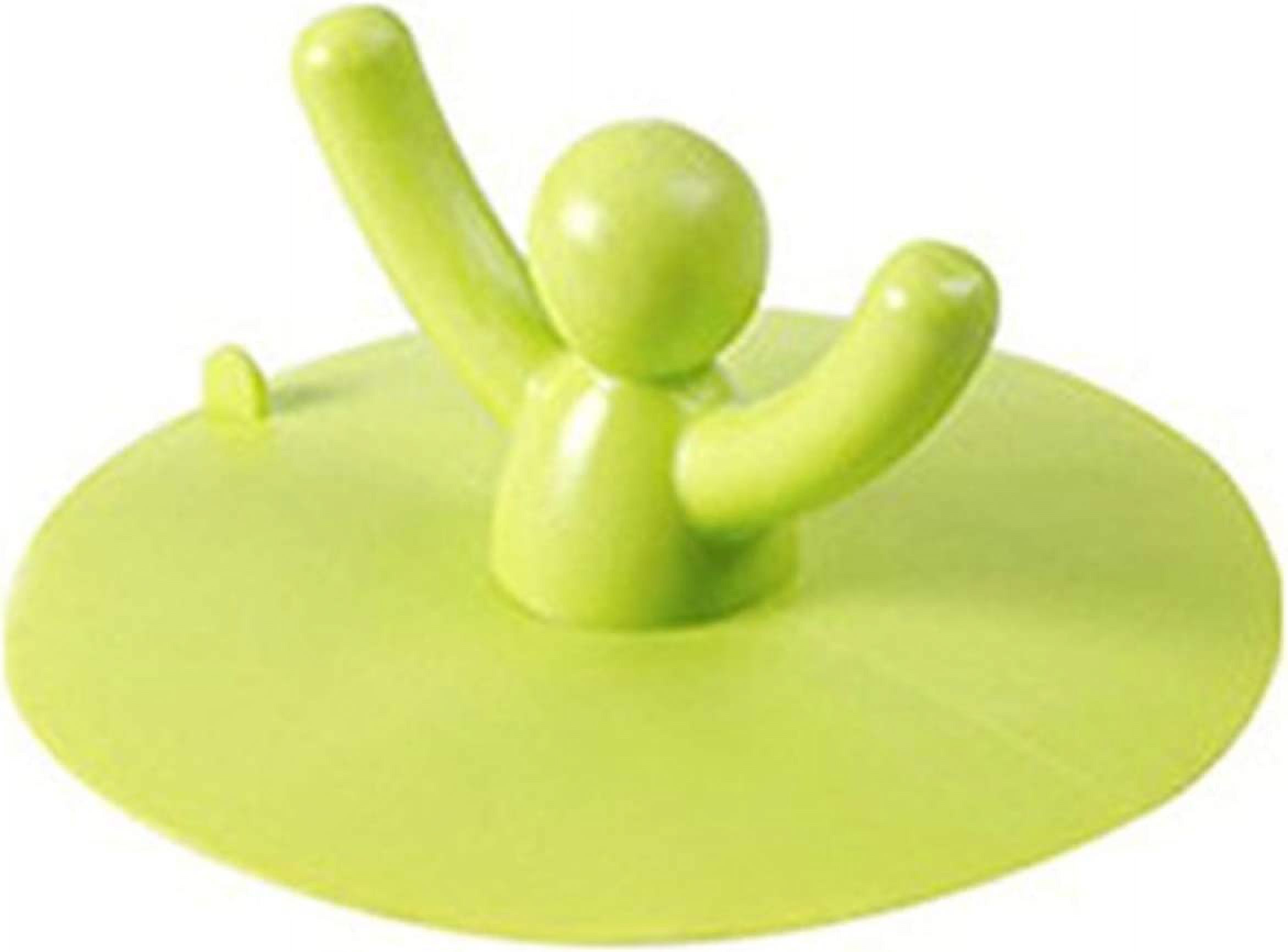 Rubber PalmShaped Sink Bathtub Drain Plug Stopper (HumanGreen