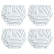 Rubber Pants for Toddlers Diaper Covers for Girls Premium Rubber Training Pants for Toddlers Plastic Training Pants Rubber Pants Plastic Pants for Toddlers 4 Packs White 5T