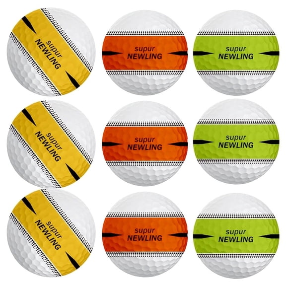 Rubber Practice Balls 6PCS Training Driving Range Indoor Outdoor Swing Accuracy