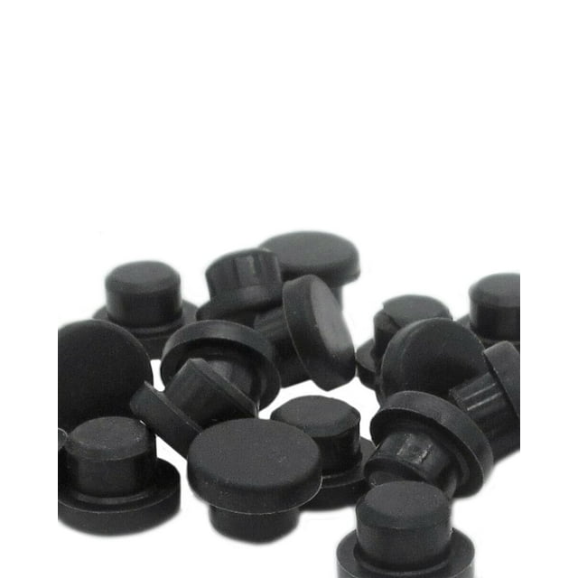 Rubber Push In Bumpers 3/8” Rubber Hole Plugs 5/8" OD PushIn