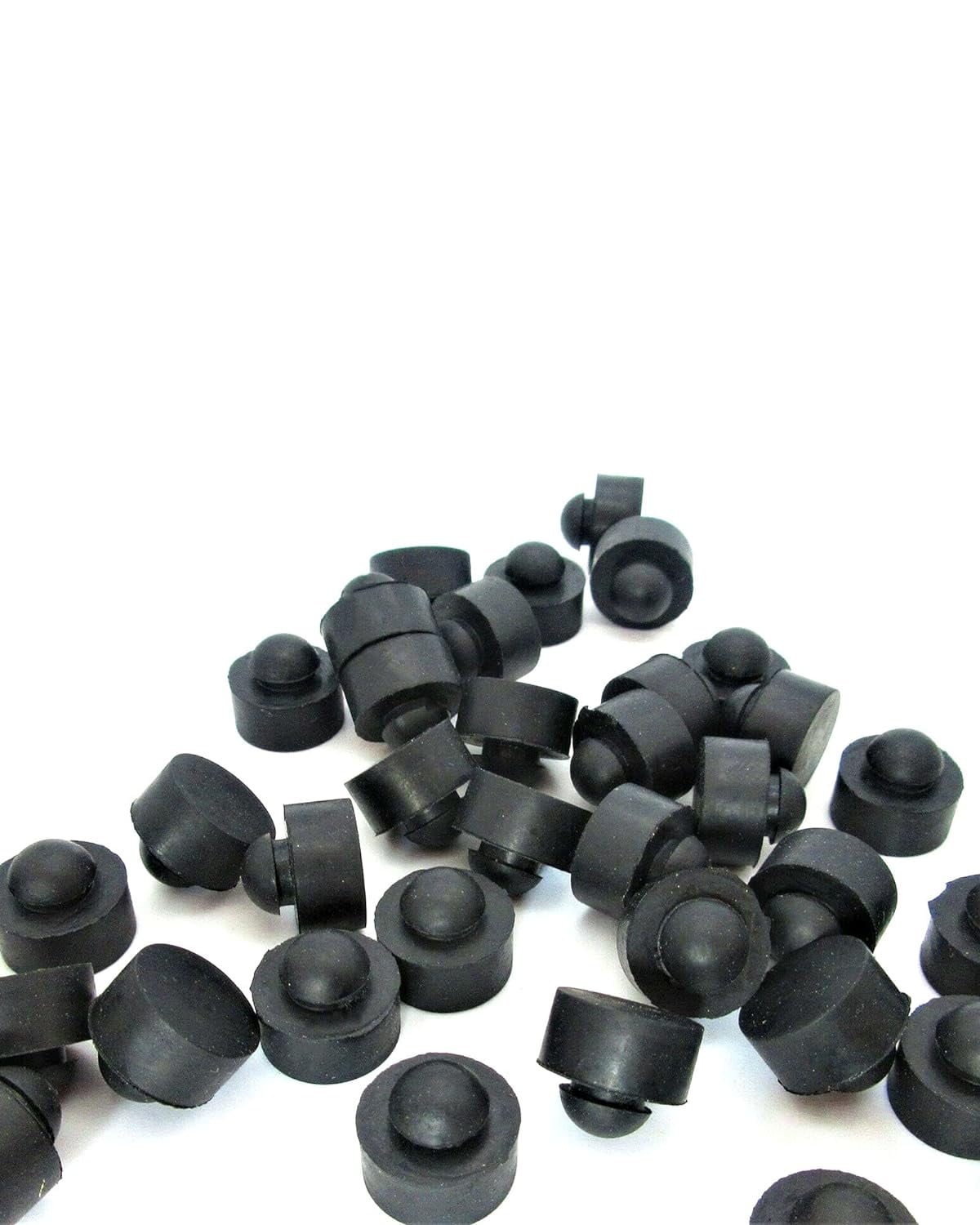 Rubber Push In Bumpers Fits 1/4" Hole 1/2” OD Fits 1/16" Panel PushIn Rubber Bumper Feet