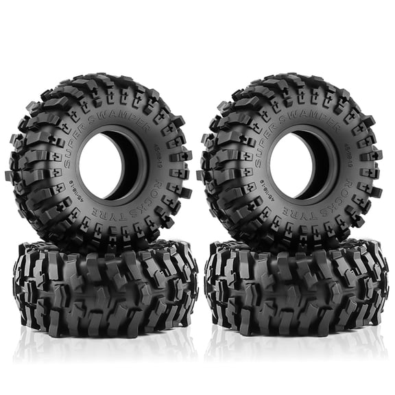 Rubber Remote Control Crawler Rubber Car Tires 1.9inch 118x45mm 4pcs Replacement For Trax4 Axial Scx10 Wraith Scx10 Yikong Rgt  1/10 Remote Control Car