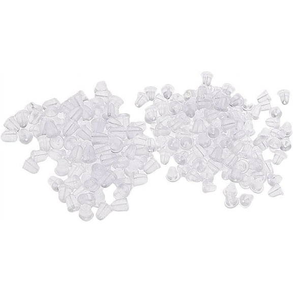 Rubber Replacement Earring Backs - 250 Assorted Sizes - Stopper Earnuts Accessories