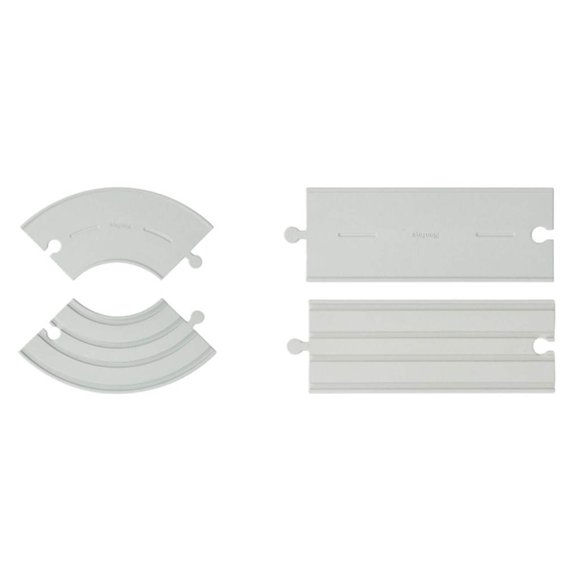 PlanToys Rubber Road Rail Expansion Tracks - Set C