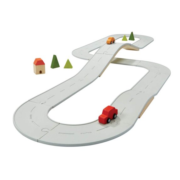 PlanToys Rubber Road Rail Set - Large