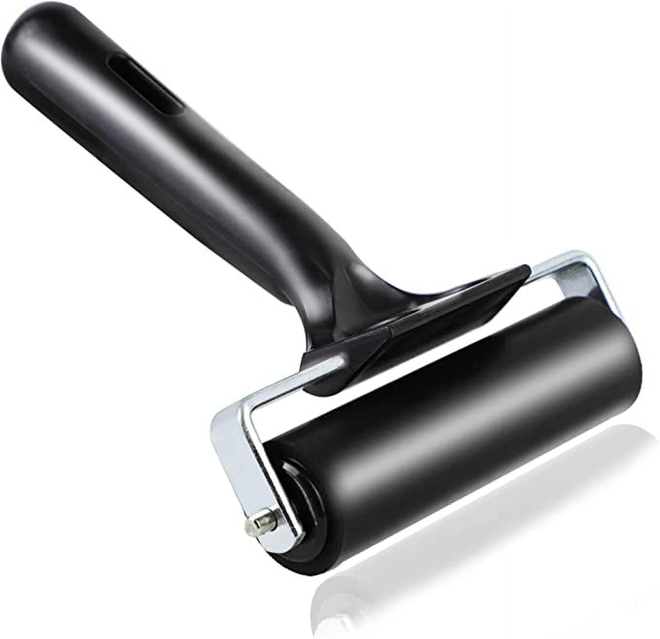 Bonison Rubber Roller Brayer, 4-Inch, Black, Sturdy Tool for ...