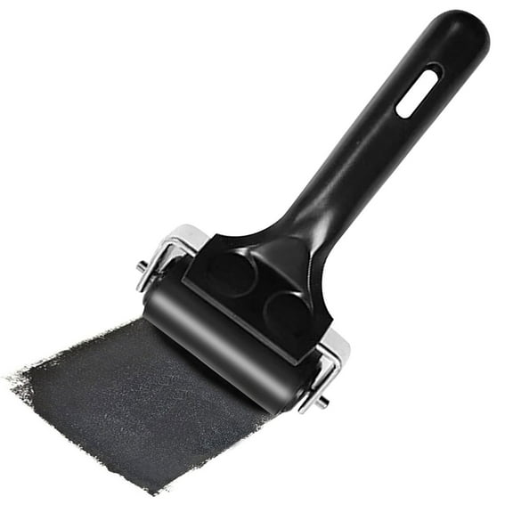 Rubber Roller Rollers Hard Rubber (Black)