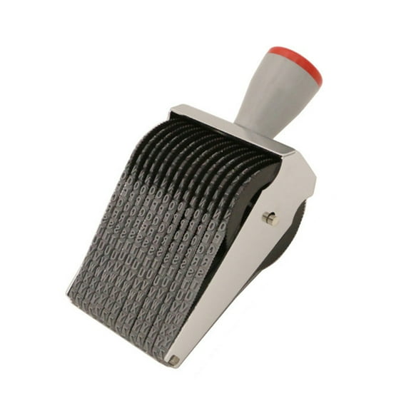 Rubber Roller Stamp Letter Number Stamp Office Stamp Rotating Rubber Number Stamp for Crafting and File Document Marking