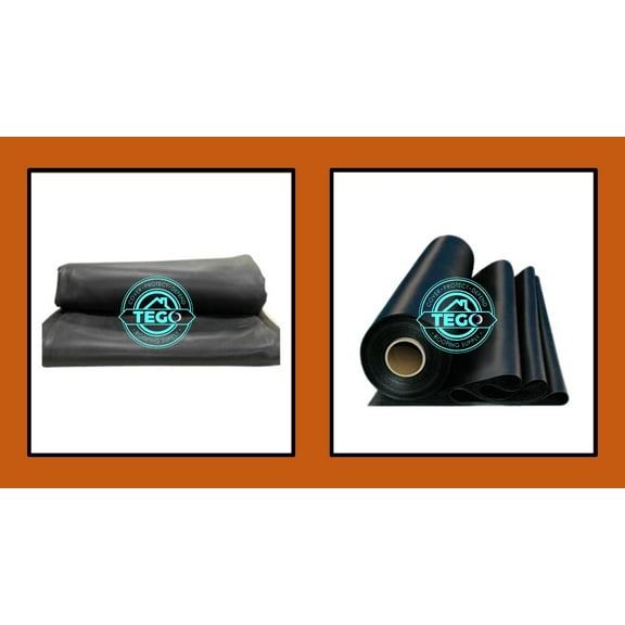 Rubber Roofing EPDM 10' X 22' 60 Mil Black - Tego Roofing Supply