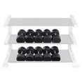thumbnail image 1 of Rubber Round Dumbell 80-100lb pairs -, 1 of 3