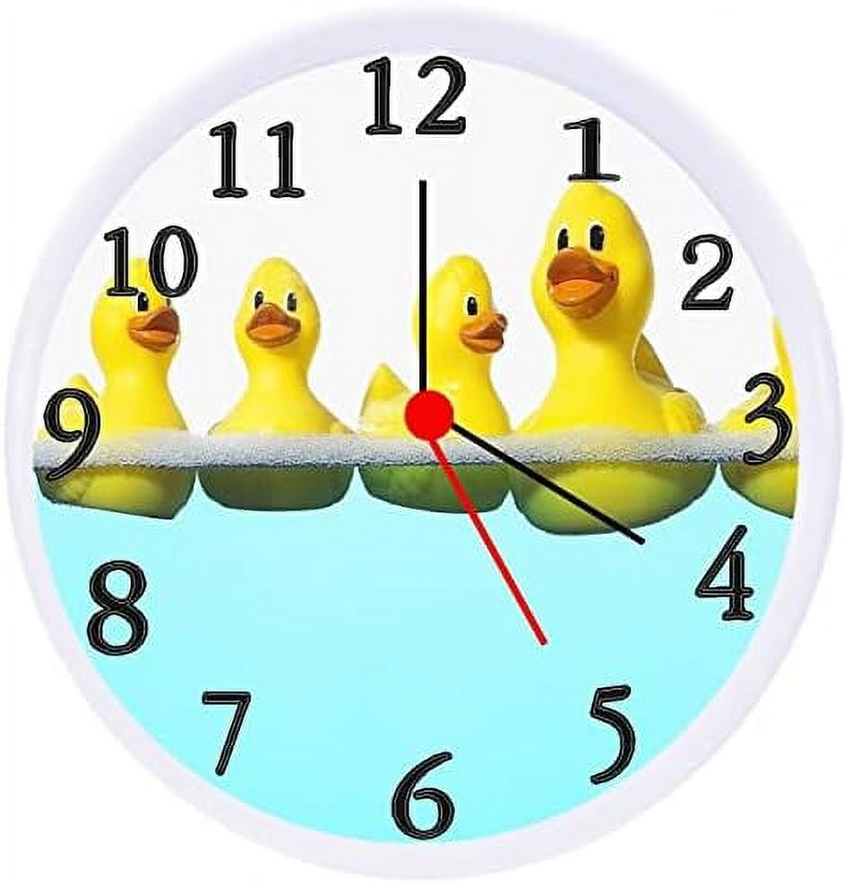 Rubber Rubber y Wall Clock Bathroom Clock