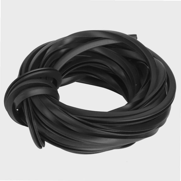 Rubber Seal Strip, Black Greenhouse Rubber Strip Line Cable Greenhouse Accessories Supplies for Glass Sealing[10M]