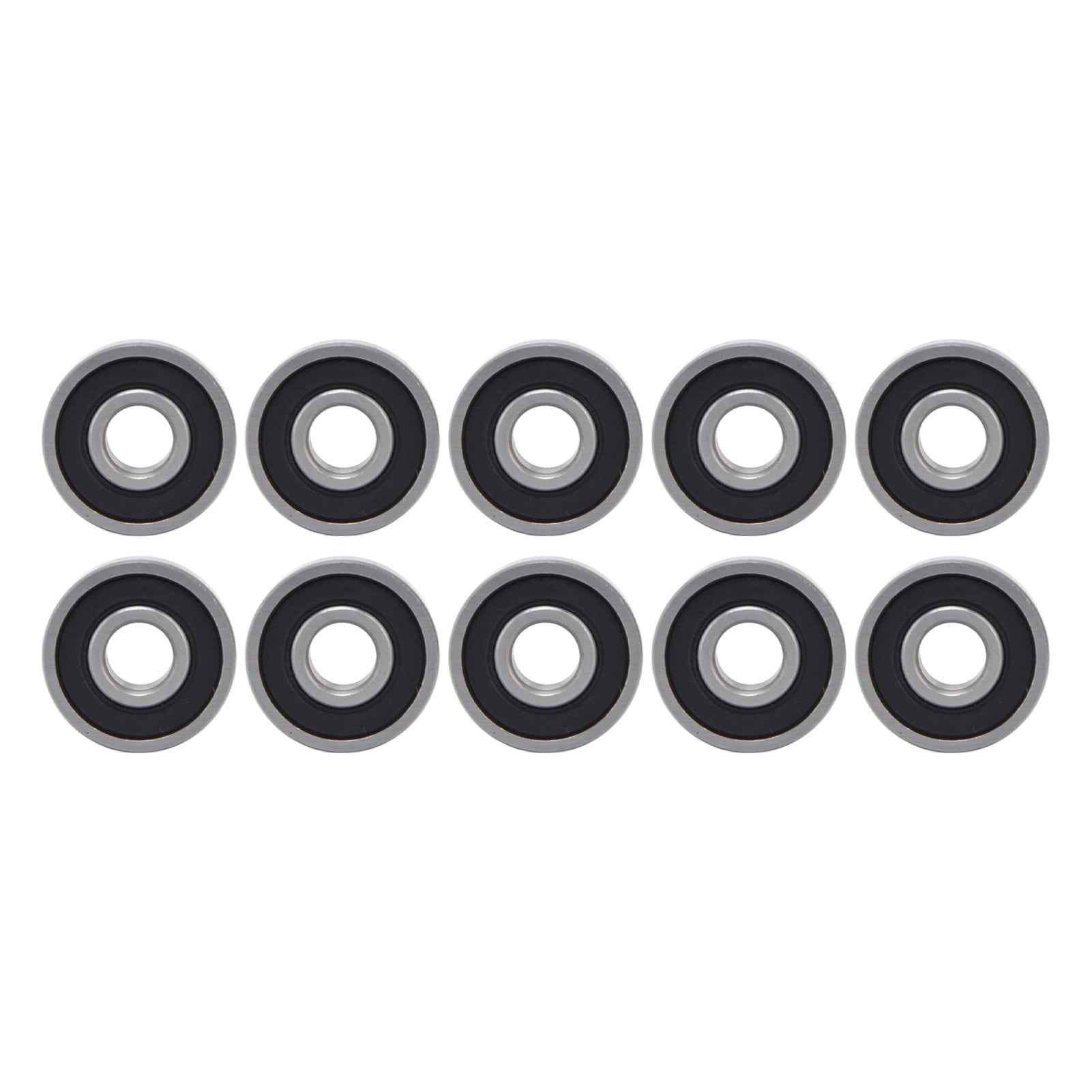 Rubber Sealed Ball Bearings, Load Bearing Steel for Smooth, Quiet Operation, 10 Count