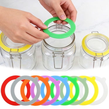 Rubber Seals Rings for Glass Jars,Reusable Airtight Silicone ...