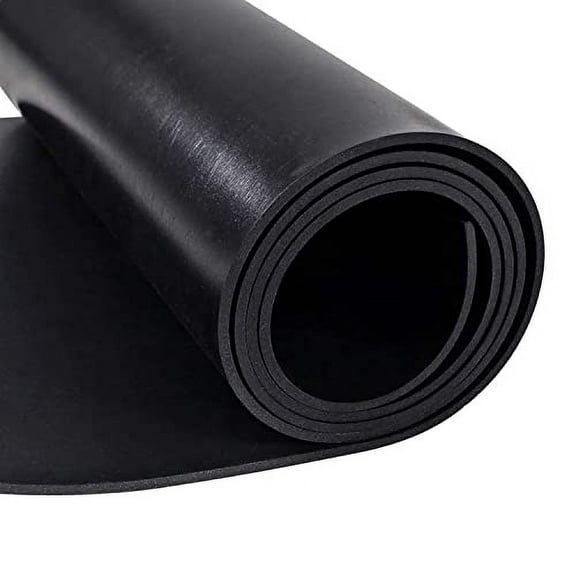 Rubber Sheet 1/8" Thick x 39.4" Wide x 39.4" Long Heavy Duty Rubber Sheeting Rolls Rubber Strips for DIY Gaskets Material, Pads, Crafts, Weather Stripping, Flooring$$Building Supply