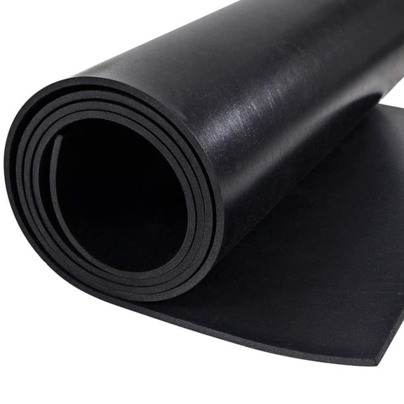 Rubber Sheets Rolls Heavy Duty 80" Length x 40 "Wide x 1/8" (0.125") Thick Solid Rubber for Pads Seals Crafts Flooring Weather Stripping Gasket Anti-Vibration Anti-Slip Sound-Proof